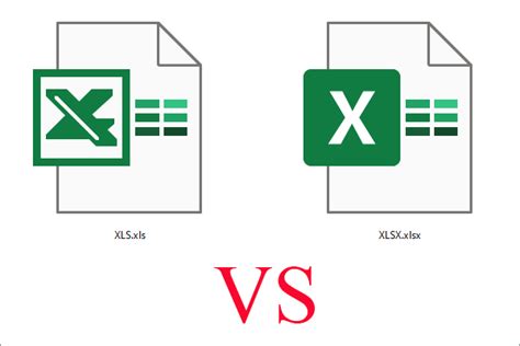 xlsx+|XLS vs. XLSX Files .